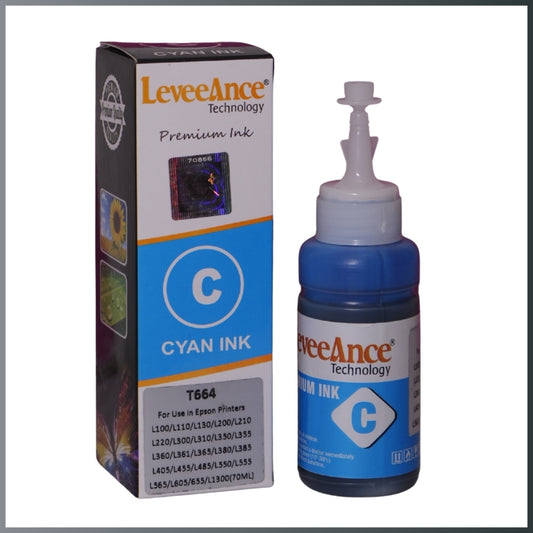 T-664 INK BOTTLE (EPSON COMPATIBLE) CYAN