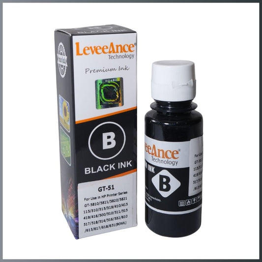 GT-51 INK BOTTLE (HP COMPATIBLE) BLACK