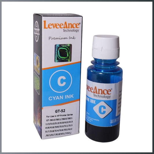 GT-52 INK BOTTLE (HP COMPATIBLE) CYAN