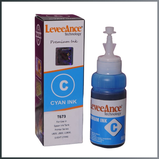 T673 INK BOTTLE (EPSON COMPATIBLE) LIGHT CYAN